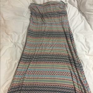 Sleeveless maxi length sun dress